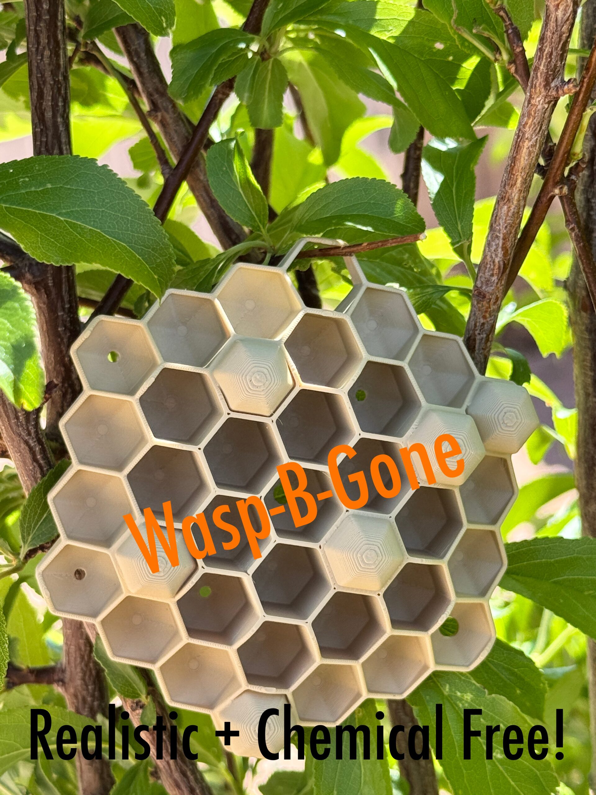 Wasp Deterrent Fake Nest – Chemical-Free Wasp Repellent (Set of 3)