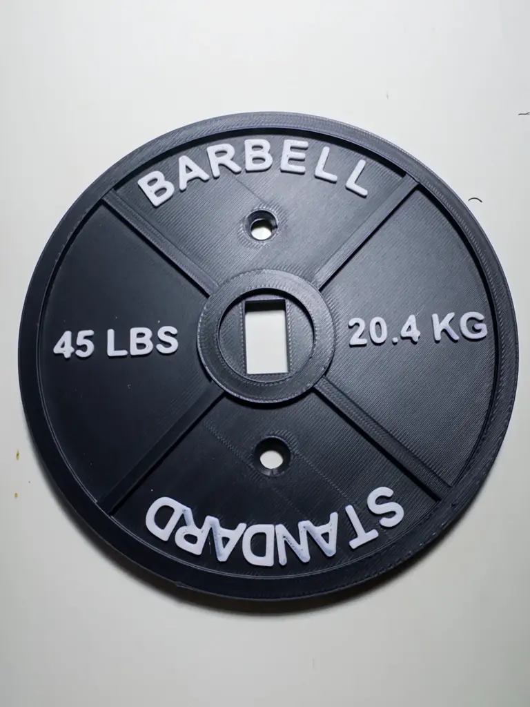 45lb Barbell Weight Plate Light Switch Cover